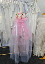 Load image into Gallery viewer, Pink & White Floral Orthodox Candle.