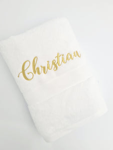 Personalised Bath Towel - SAMPLE