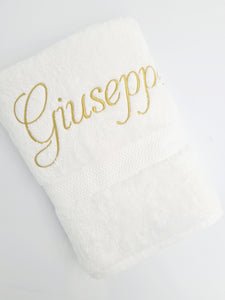 Personalised Bath Towel - SAMPLE