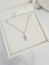 Load image into Gallery viewer, Diamante Cross Necklace