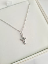 Load image into Gallery viewer, Diamante Cross Necklace - theprintedloveco