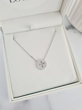 Load image into Gallery viewer, Round Diamante Cross Necklace