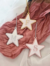 Load image into Gallery viewer, Initial Star Bauble Christmas Decoration