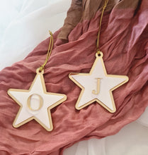Load image into Gallery viewer, Initial Star Bauble Christmas Decoration - theprintedloveco