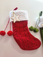 Load image into Gallery viewer, Initial Star Bauble Santa Stocking