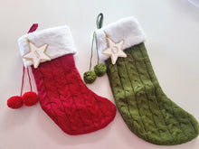 Load image into Gallery viewer, Initial Star Bauble Santa Stocking