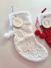 Load image into Gallery viewer, Initial Round Bauble Santa Stocking