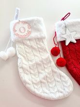 Load image into Gallery viewer, Initial Star Round Bauble Santa Stocking