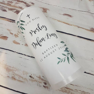 Personalised Baptism Christening Candle
