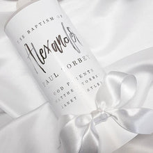 Load image into Gallery viewer, Personalised Baptism Christening Candle