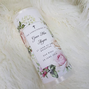 Personalised Baptism Christening Candle