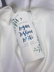 Personalised Baptism Christening Candle