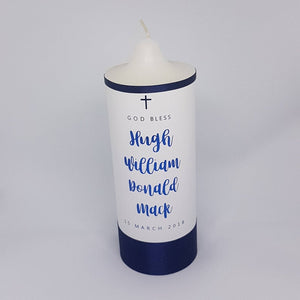 Personalised Baptism Christening Candle