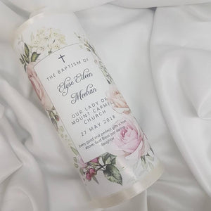 Personalised Baptism Christening Candle