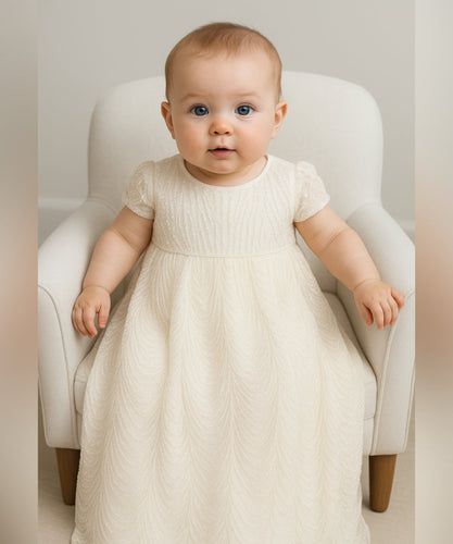 Mila 4 Piece Christening/Baptism Gown - theprintedloveco