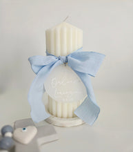 Load image into Gallery viewer, Ribbed Baptism Candle