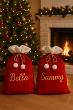 Load image into Gallery viewer, Red Santa Christmas Sacks