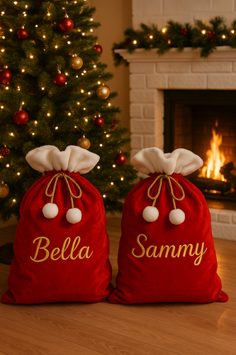 Red Santa Christmas Sacks
