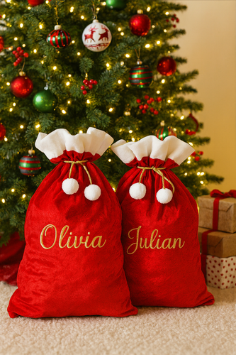 Red Santa Christmas Sacks