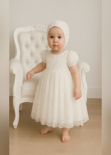 Stella 4 Piece Christening/Baptism Dress - theprintedloveco
