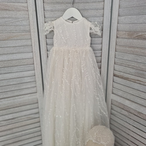 Loren 4 Piece Christening/Baptism Gown.
