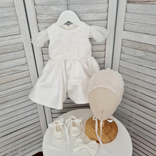 Lola 4 Piece Christening/Baptism Dress