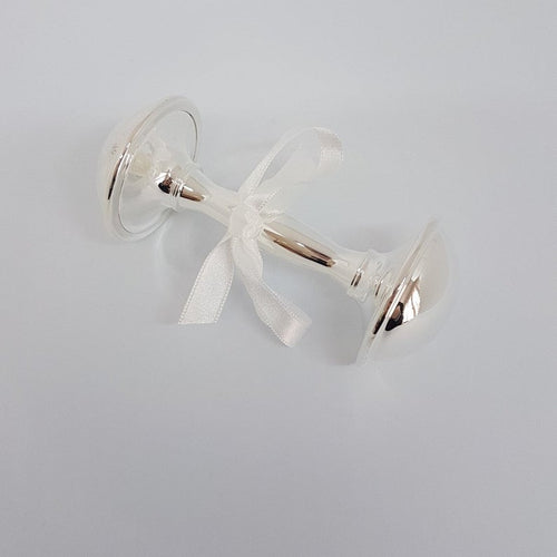 Silver Plated Baby Rattle - theprintedloveco