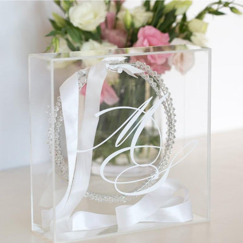 Acrylic Crown Box (Stefana) - theprintedloveco