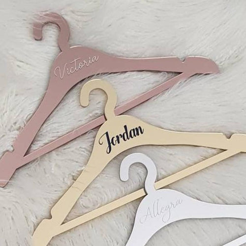 Acrylic Personalised Child Coat Hanger