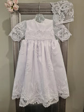 Load image into Gallery viewer, Layla 3 Piece Short Sleeve Girls Christening/Baptism Dress