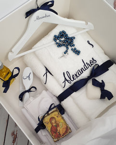 Orthodox Personalised Standard Christening Package (Choose your colours & size box)