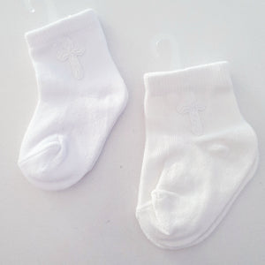 Baby Socks with Cross