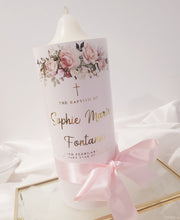 Load image into Gallery viewer, &quot;Sophie&quot; Baptism Christening Candle (Choose your colours)