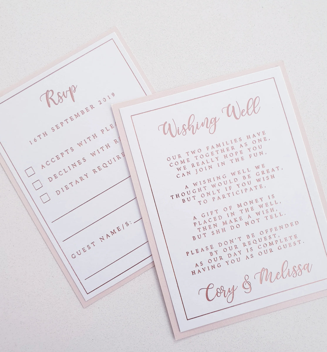 Foiled Stamped Extra Cards – theprintedloveco