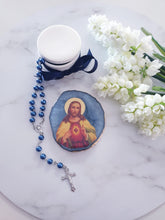 Load image into Gallery viewer, Religious Agate Look Coaster Plaques