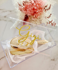 Mini Clear Personalised Gift Box - theprintedloveco