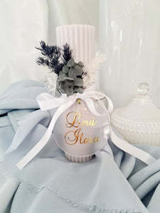 Levi Baptism Christening Candle (Choose your colours)