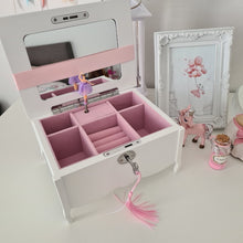 Load image into Gallery viewer, Ballerina Musical Jewellery Box - WHITE