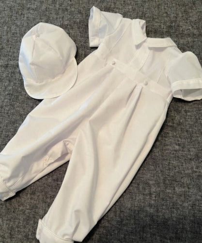 Christian Silk Christening/Baptism Romper