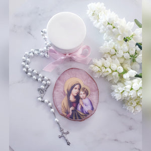 Religious Agate Look Coaster Plaques - theprintedloveco
