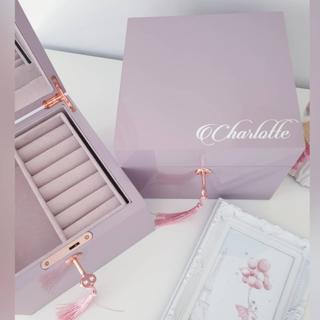Personalised Jewellery Box - Lilac