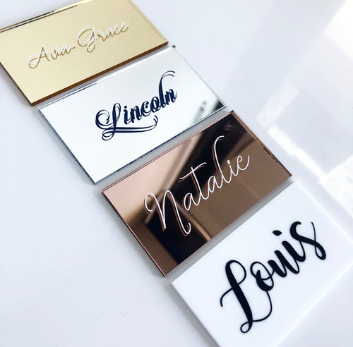 Acrylic Place Cards