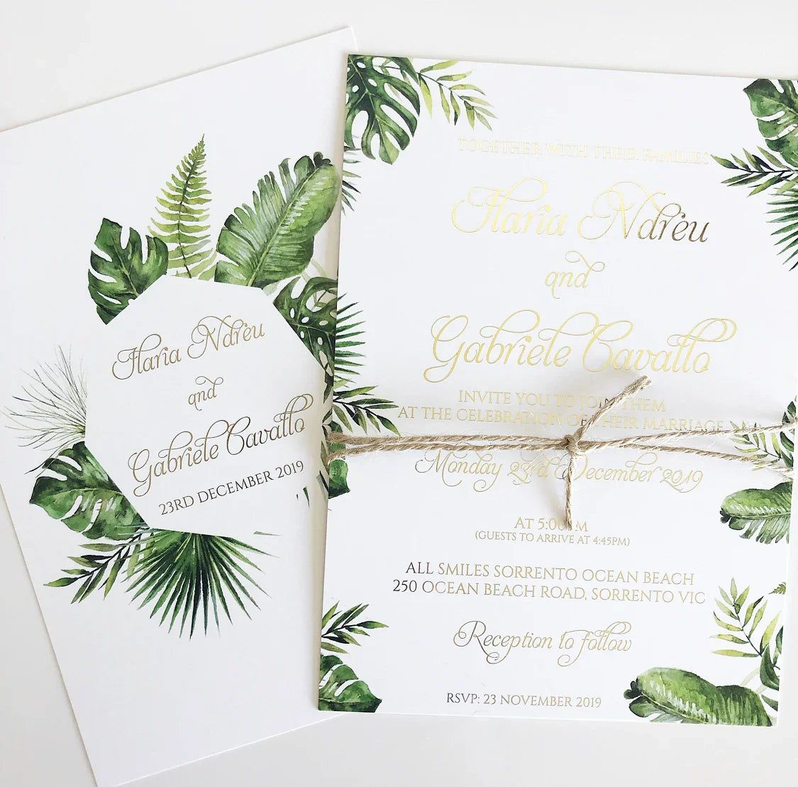 Ilaria & Gabriele Invitation