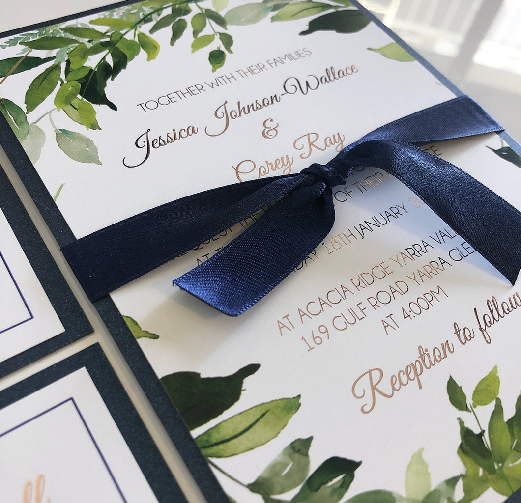 Jessica & Corey Invitation - theprintedloveco