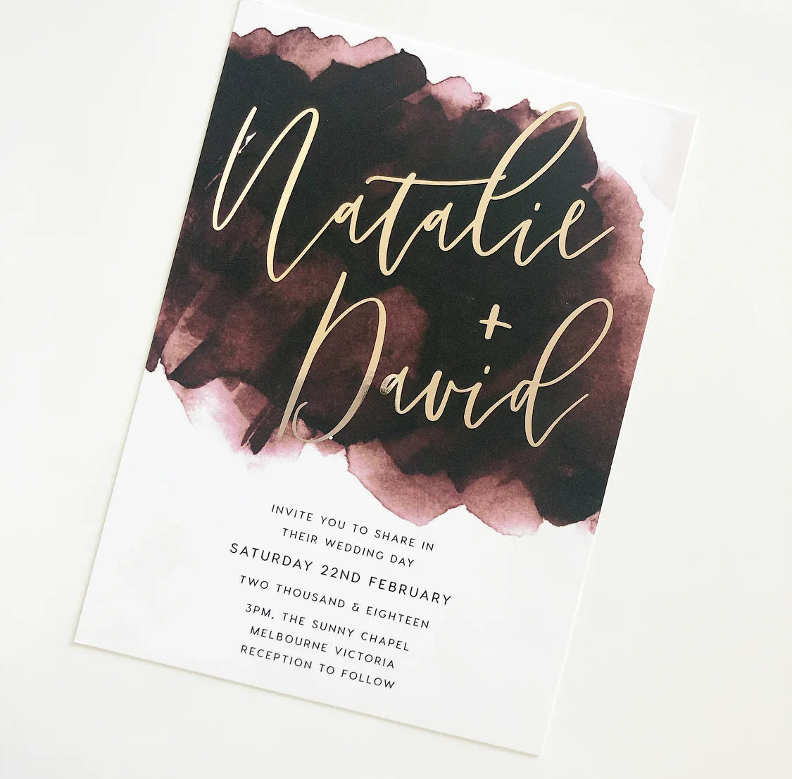 Natalie & David Invitation