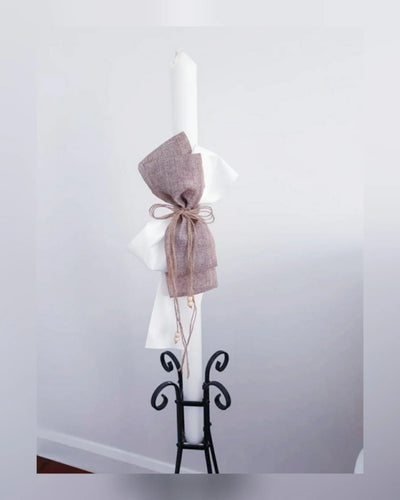Vintage Bow Orthodox Candle - The Printed Love Co