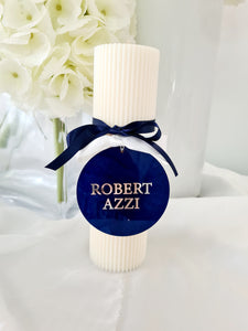 Robert Baptism Christening Candle (Choose your colours)