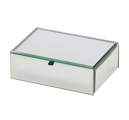 Glass Mirrored Personalised Jewellery Box