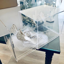 Load image into Gallery viewer, Acrylic Wedding Shoe Box - theprintedloveco