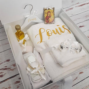 Orthodox Personalised Deluxe Christening Package (Choose your colours & size box)